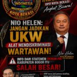 IWO Indonesia DPD Kota Bekasi Soroti Pernyataan Soal UKW, Nio Helen: Jangan Jadikan Sertifikasi Alat Mendiskriminasi Wartawan