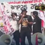 Aktivis Pati Supriyono alias Botok Pimpin Orasi di Depan DPR RI, Desak RUU Perampasan Aset Segera Disahkan